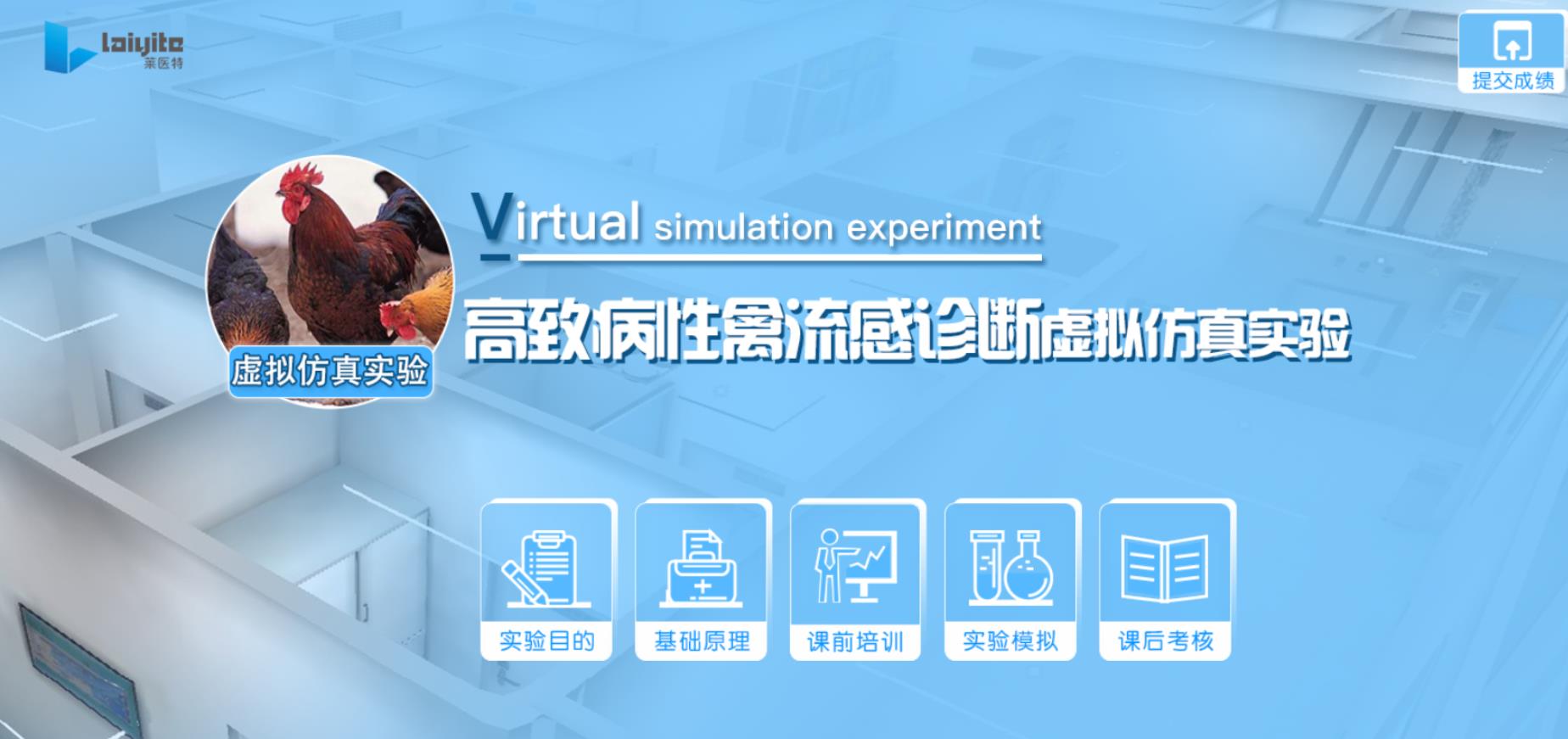 高致病性禽流感诊断虚拟仿真实验系统软件