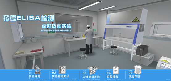 猪瘟ELISA检测虚拟仿真实验系统软件