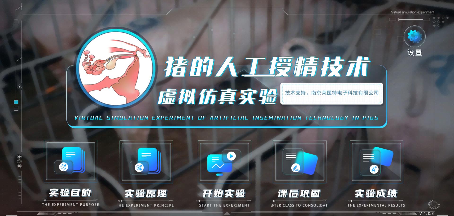猪常规人工授精技术虚拟仿真实验系统软件